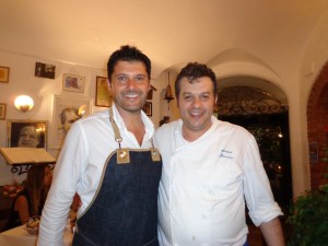 Vincenzo Porpora e lo chef Giosuè Maresca