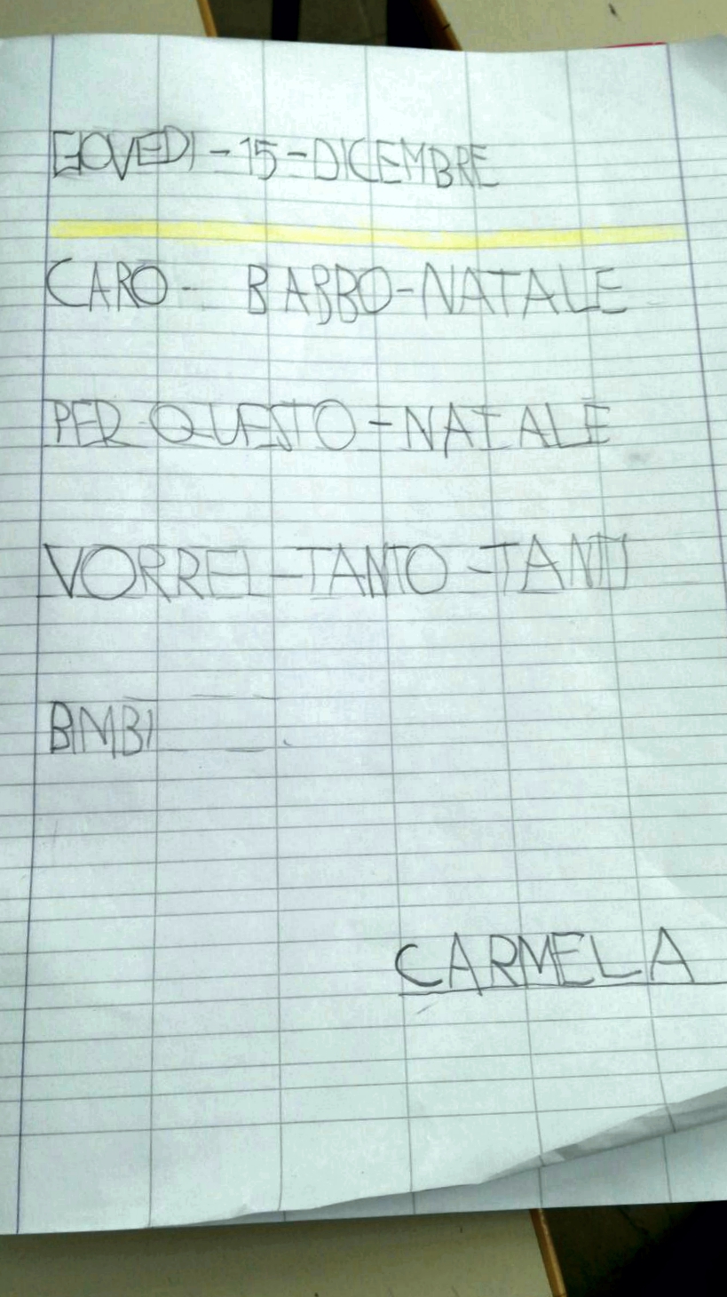 Terapia ABA: Lettera a Babbo Natale