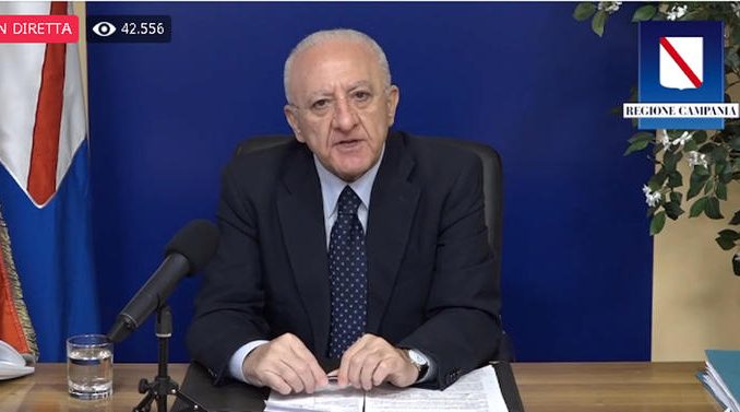 ++ Covid: De Luca, le zone? Sono una grande buffonata ++