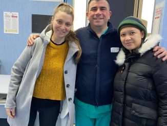 Il dottor Polichetti con le due pazienti
