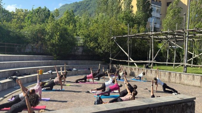 ginnastica nei parchi