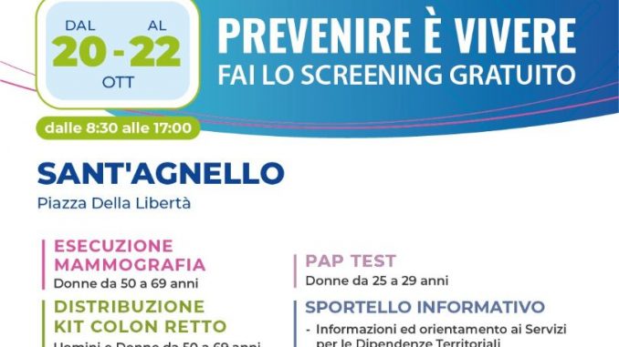 Locandina Prevenzione Sant'Agnello