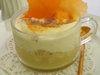 il Cappuccino del Monaco, con patate Provolone del Monaco e polvere di porcini dello chef stellato Guarino
